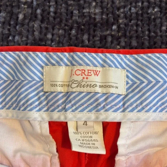 4 - J Crew Vibrant Orange Women's Shorts - Picture 3 of 3